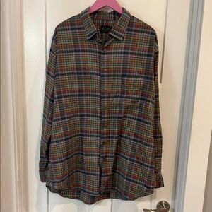 Mine Multicolor Plaid Casual Button Down Shirt